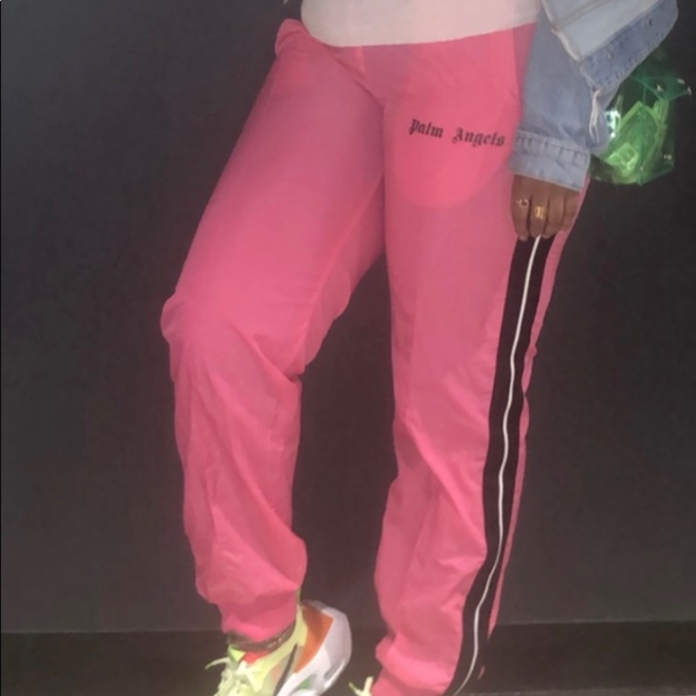 Black Logo Over Track Pants